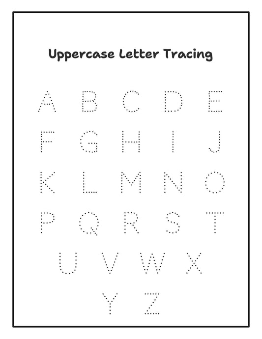 Uppercase Letter Practice Sheet