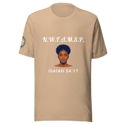 "No Weapon" Unisex T-shirt (Female)